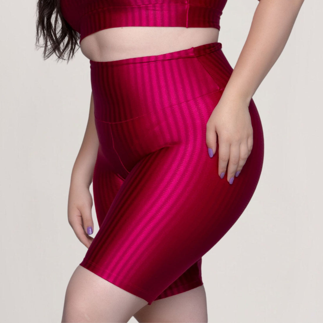 Bermuda New Zig Plus Size Rosa Escuro - VEKYO