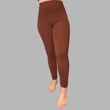 Calça Legging Peluciada Marrom