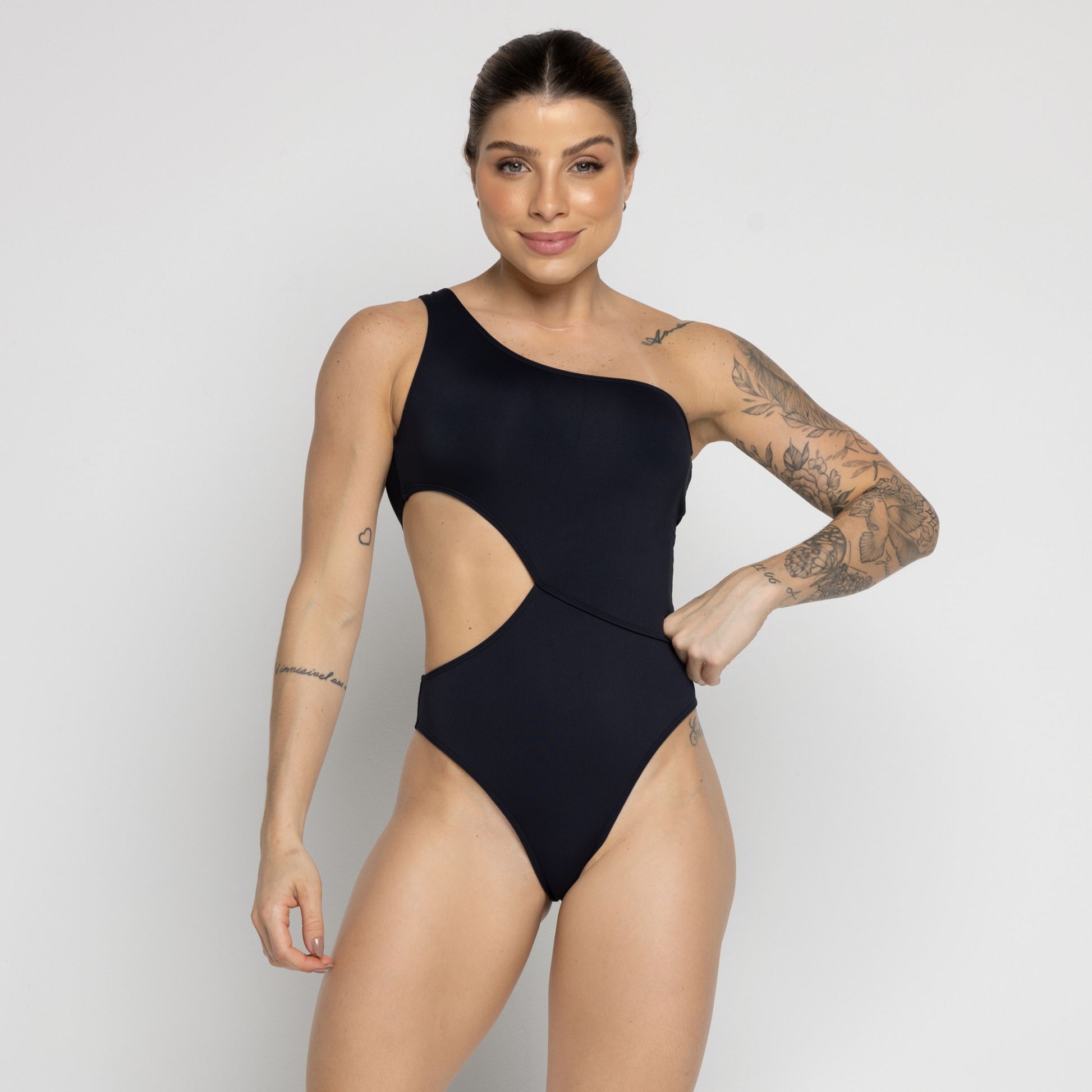 Maiô Ombro Só Preto - VEKYO