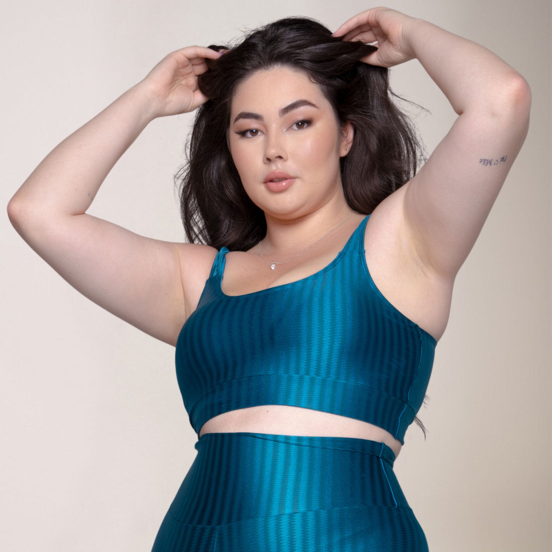 Top Fitness Plus Size New Zig Sem Bojo Azul - VEKYO