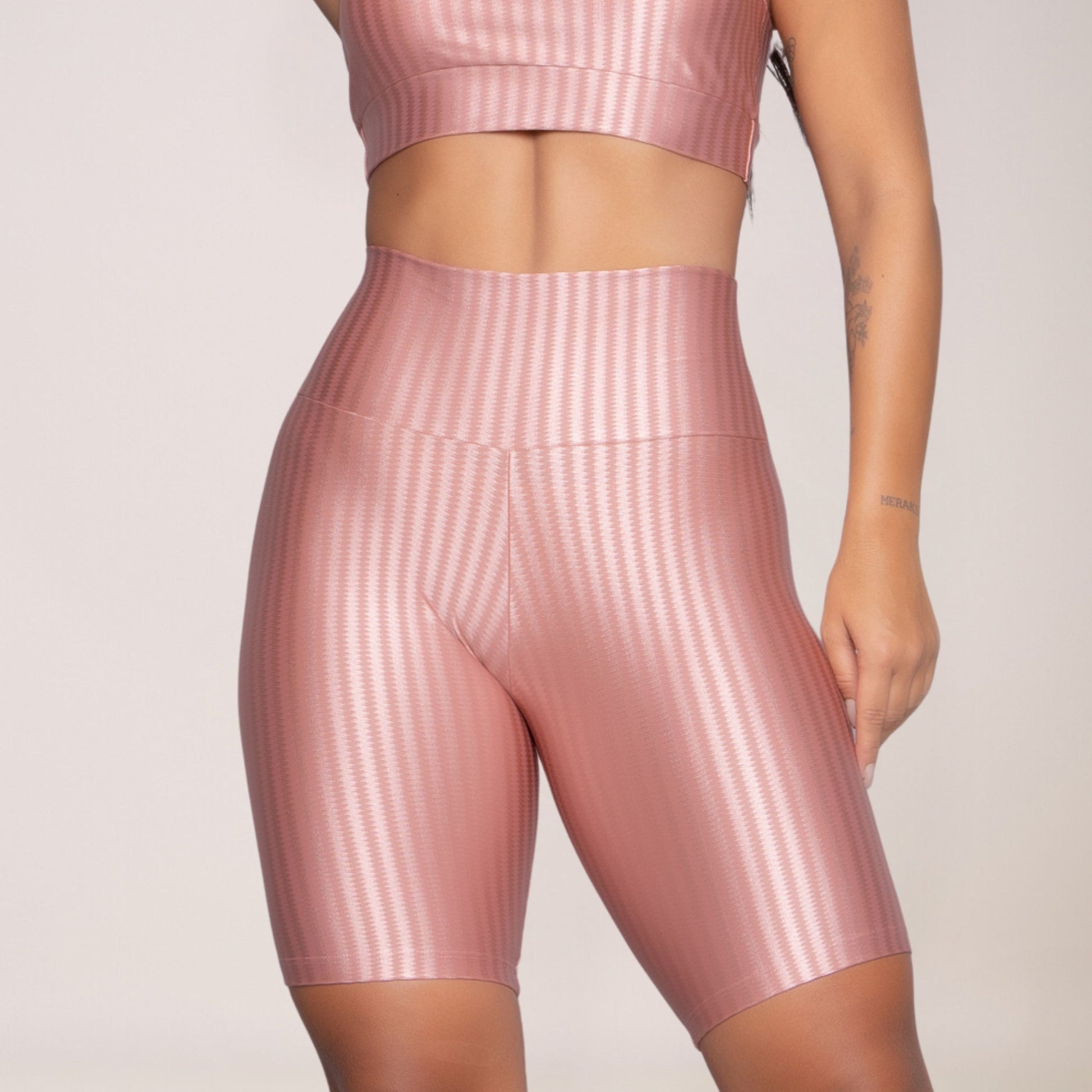 Bermuda New Zig Ciclista Rosa Claro - VEKYO