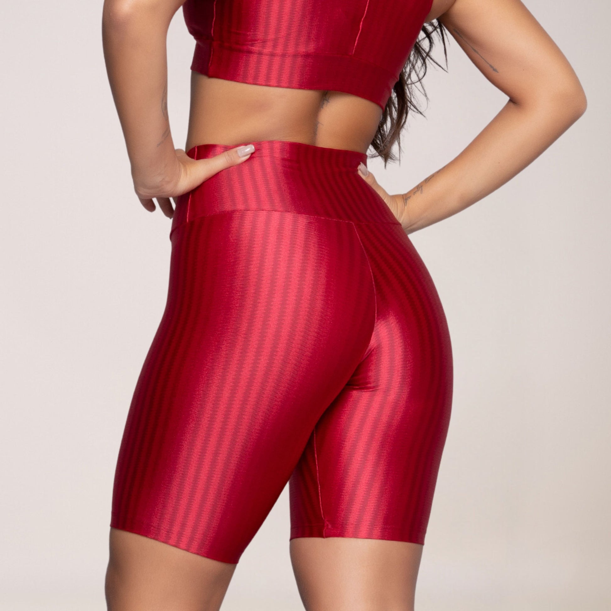 Bermuda New Zig Ciclista Vermelho - VEKYO