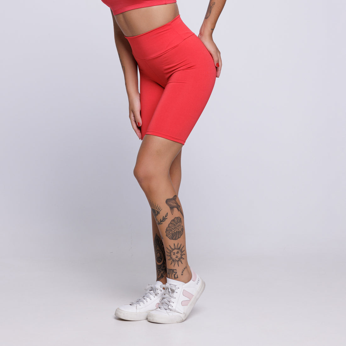 Bermudinha Fitness Suplex Vermelho - VEKYO