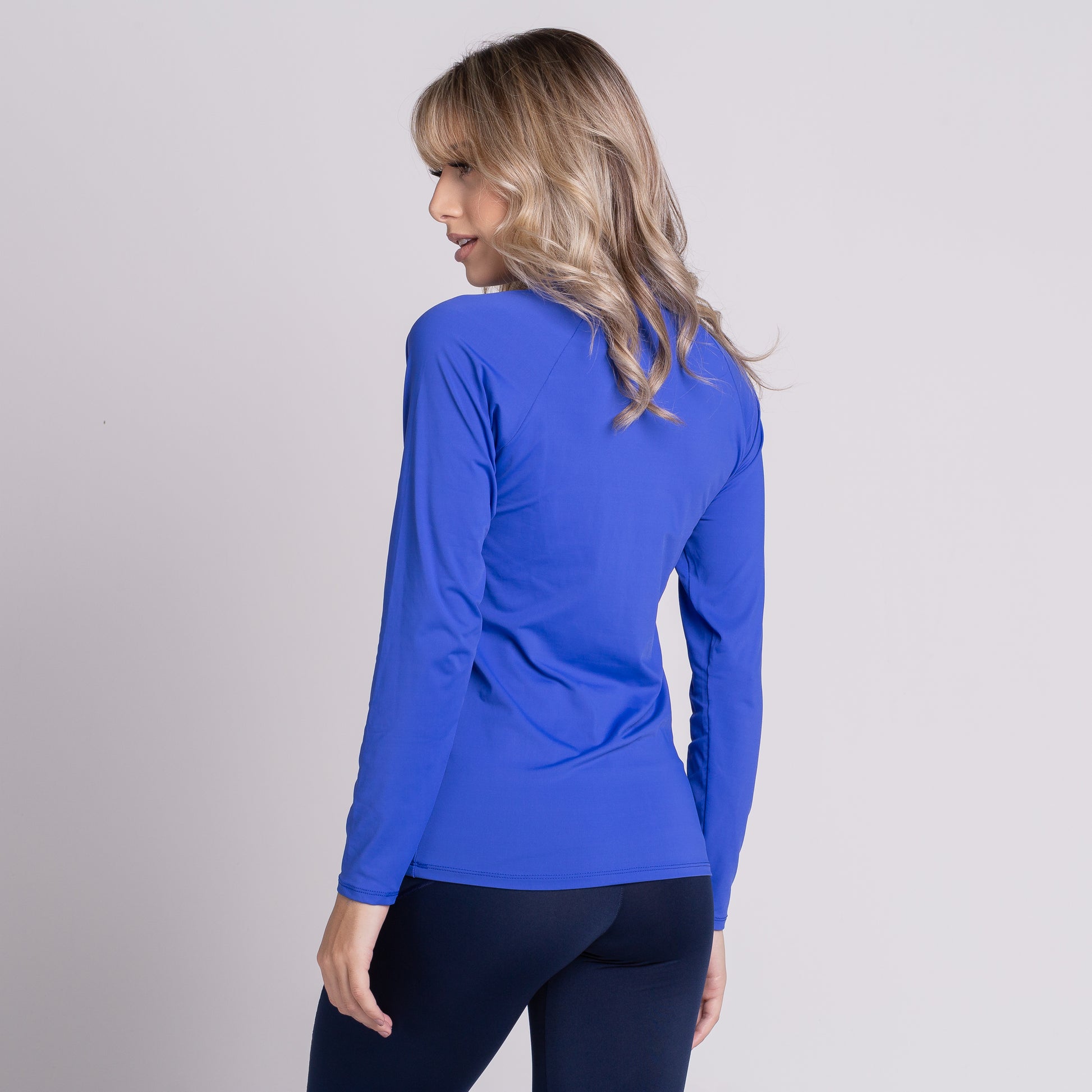 Blusa Térmica Segunda Pele Compressão Proteção Uv Feminina Royal - VEKYO
