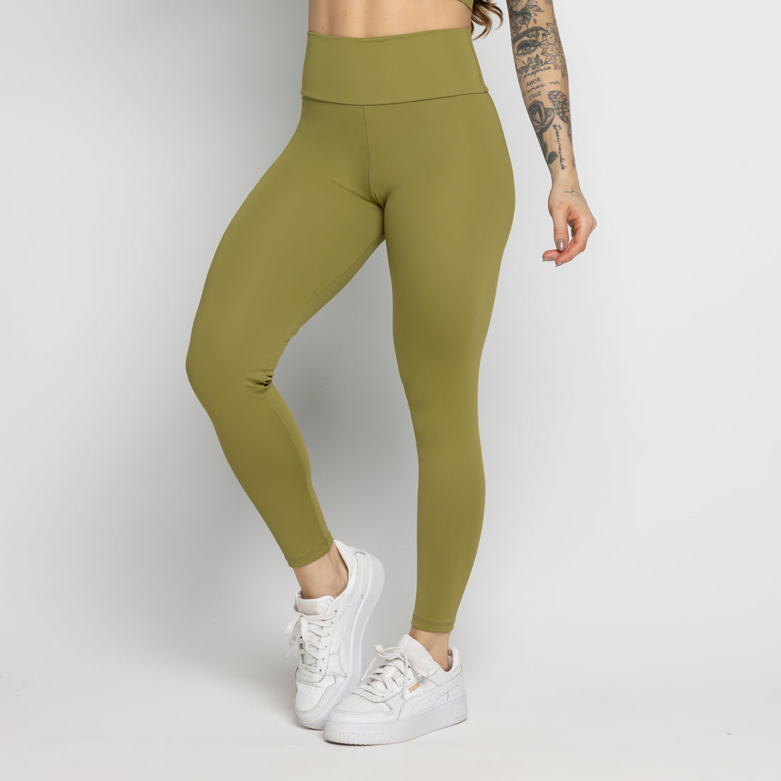 Calça Legging Not So Basic Pistache - VEKYO