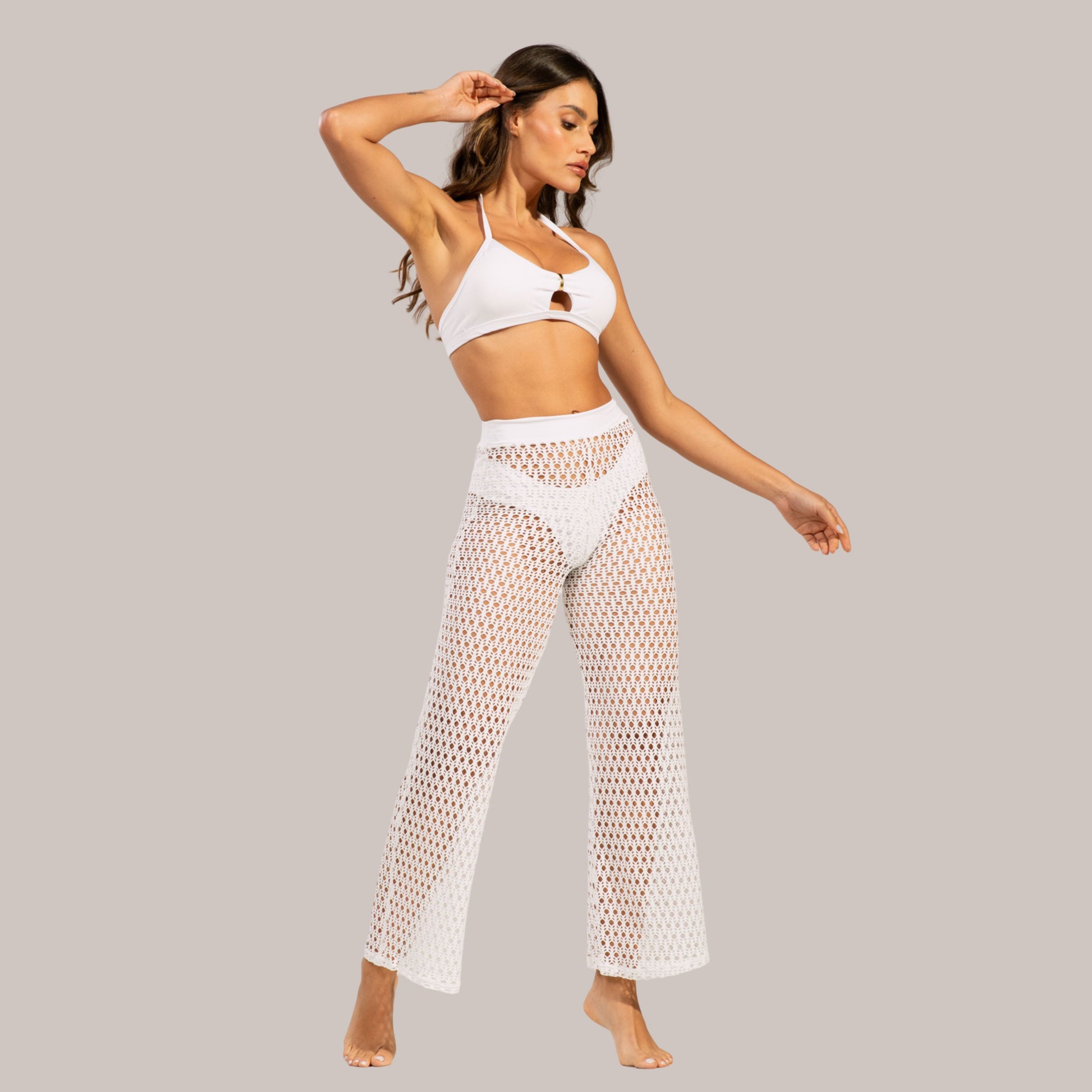 Calça Saída de Praia Branca - VEKYO