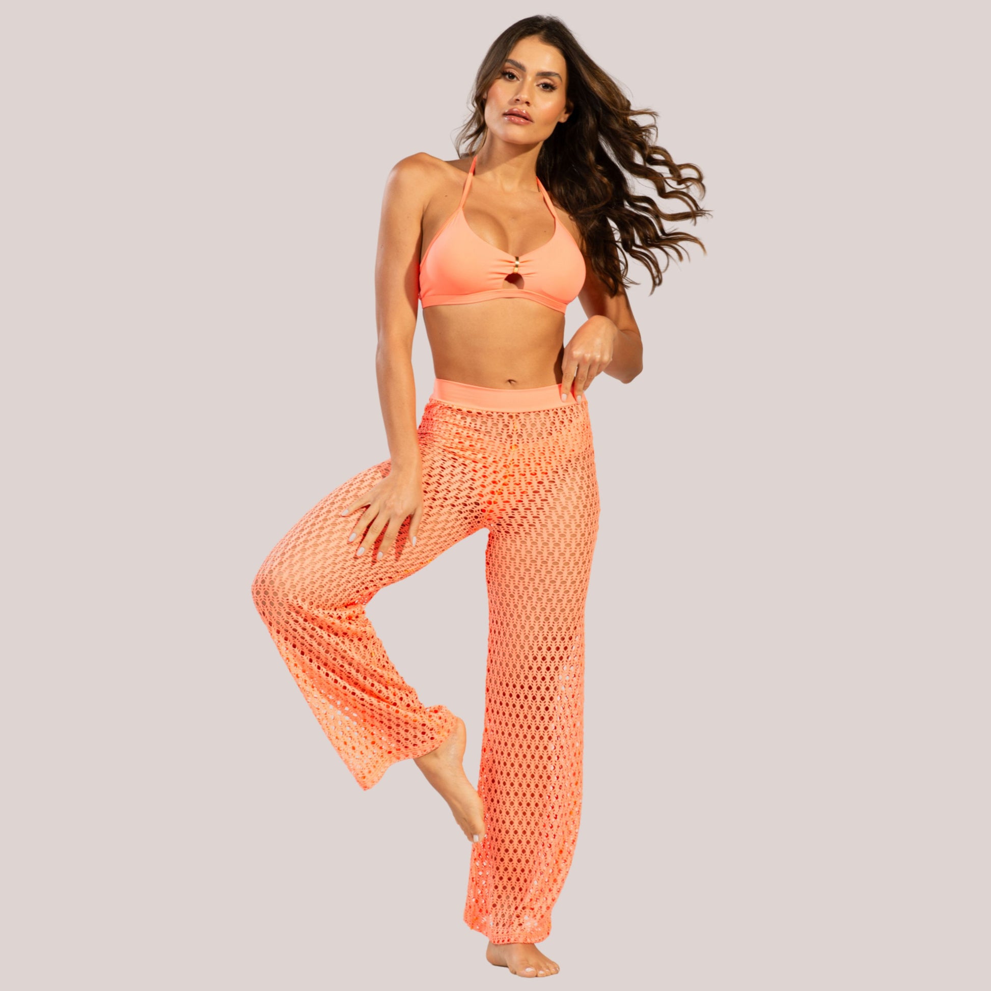 Calça Saída de Praia Laranja - VEKYO