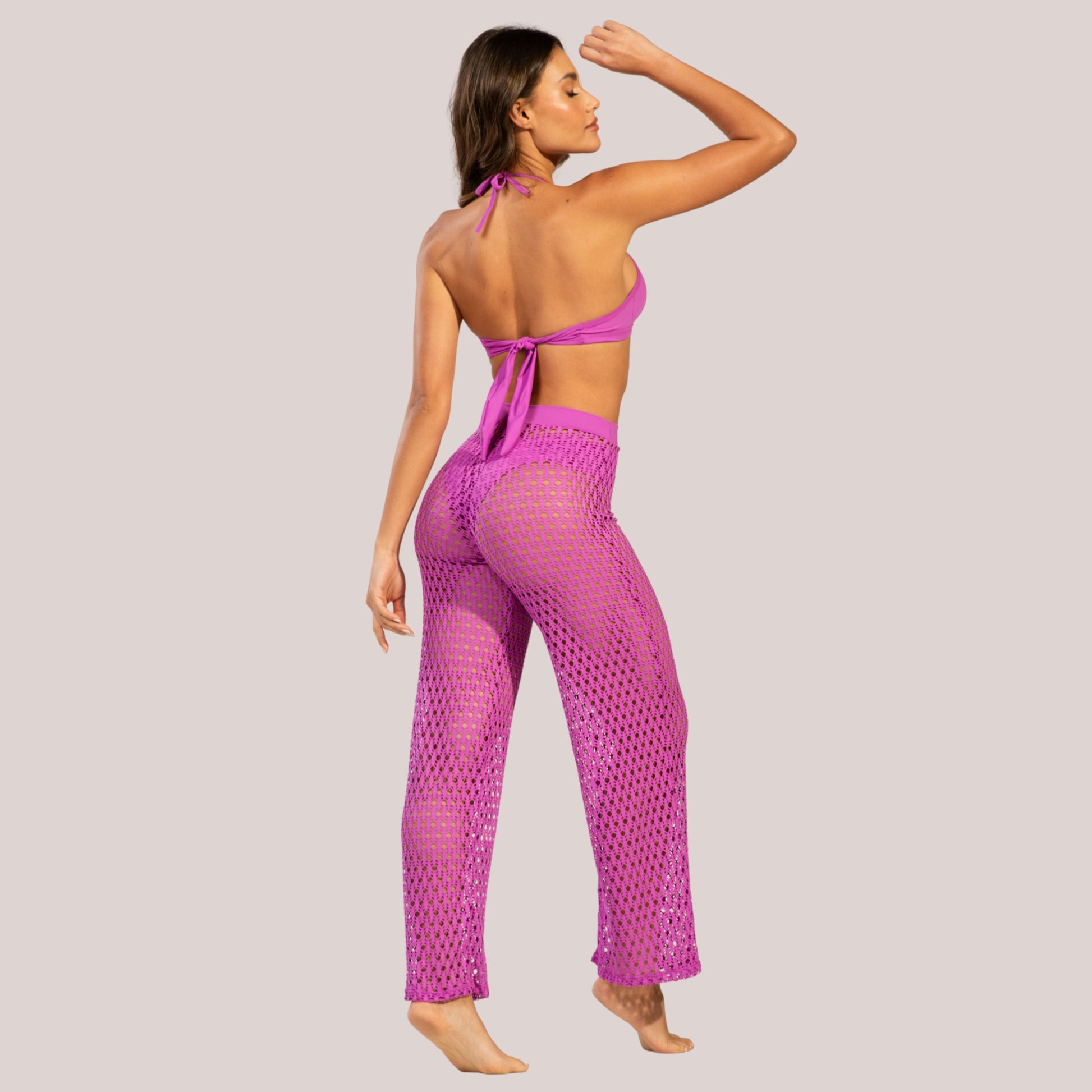 Calça Saída de Praia Roxo - VEKYO