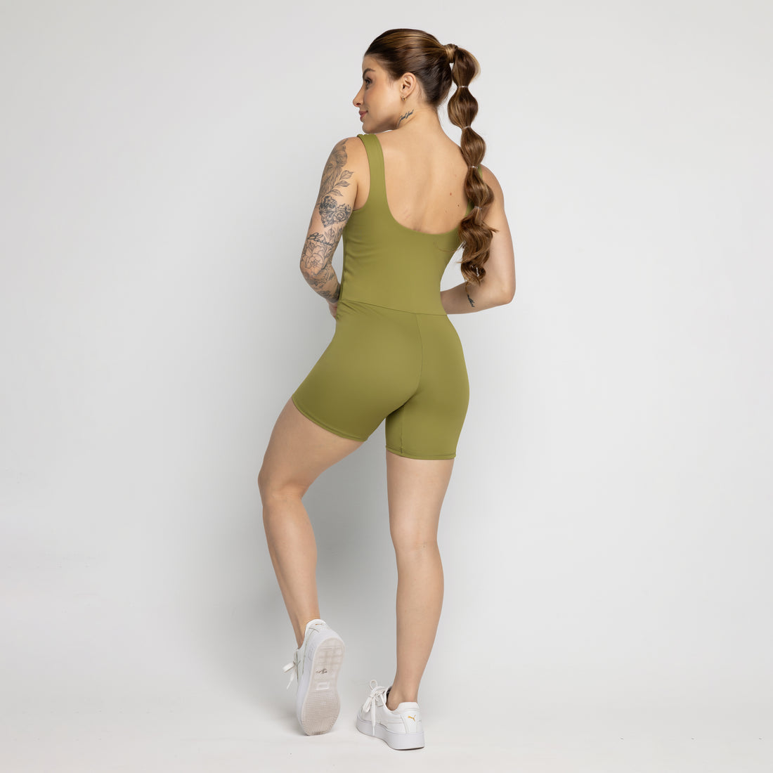 Macaquinho Fitness Not So Basic Pistache - VEKYO