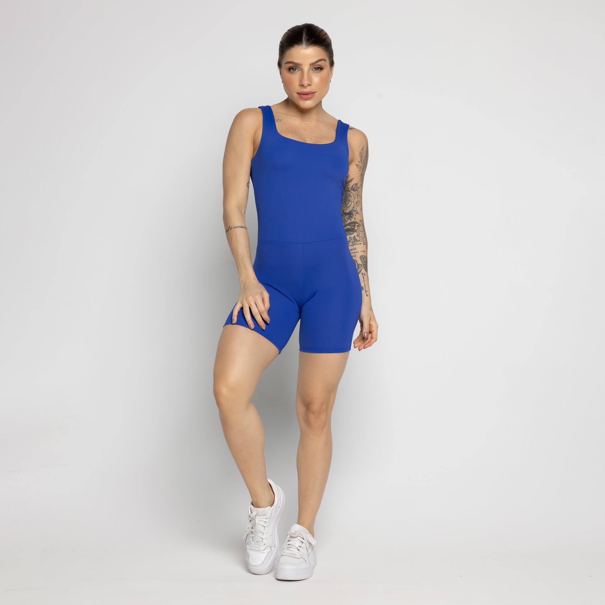 Macaquinho Fitness Not So Basic Royal - VEKYO