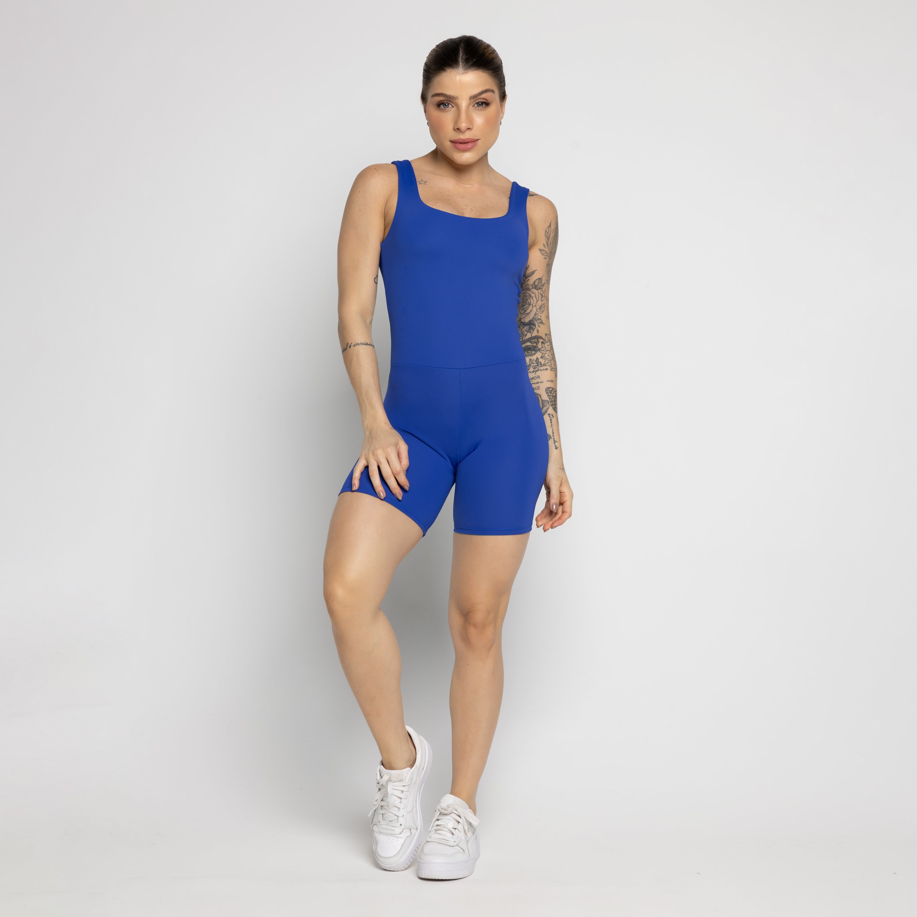 Macaquinho Fitness Not So Basic Royal - VEKYO