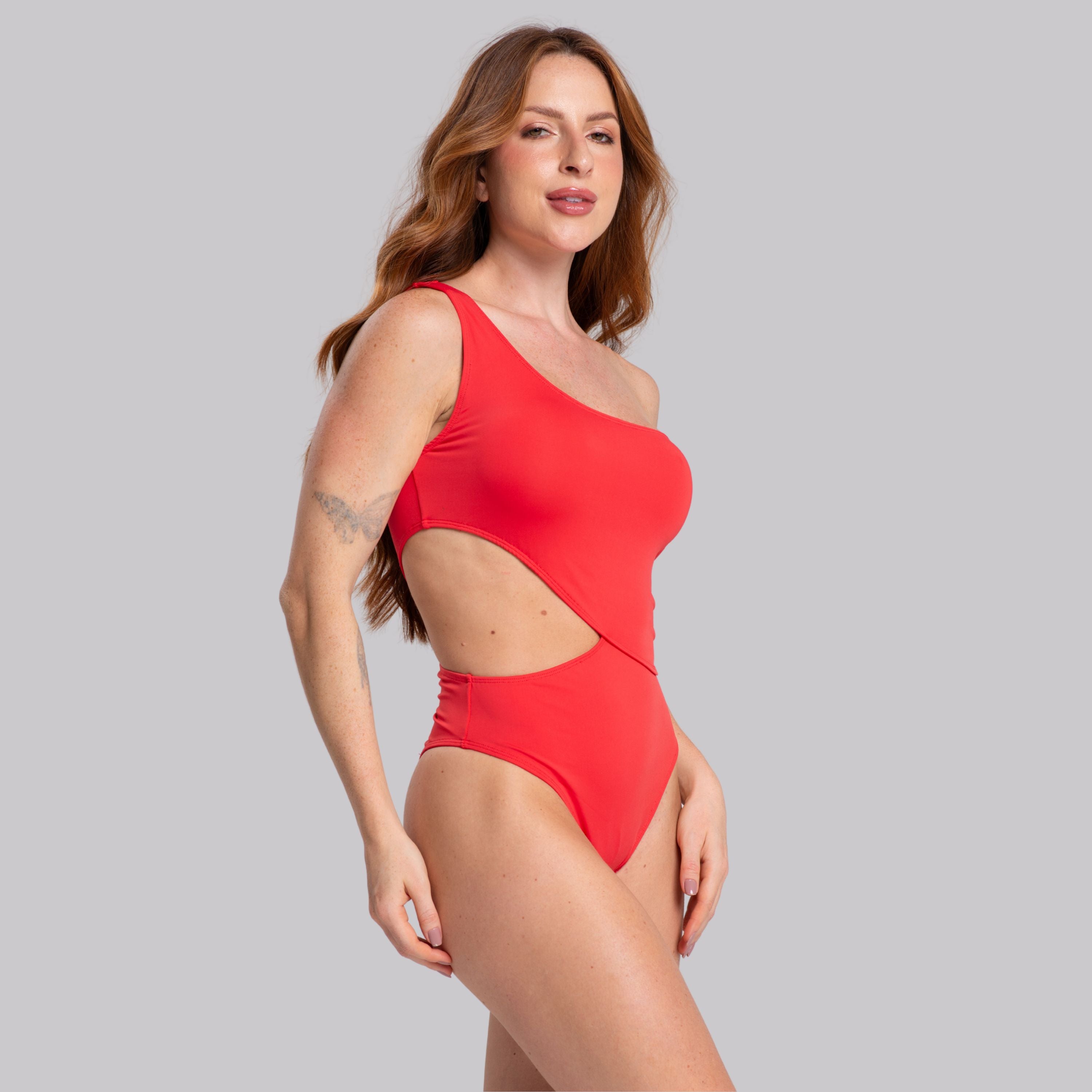 Maiô Ombro Só Vermelho - VEKYO
