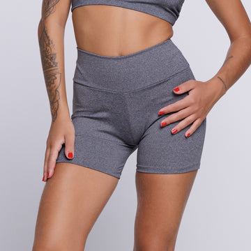 Short Fitness Feminino Suplex Cinza - VEKYO