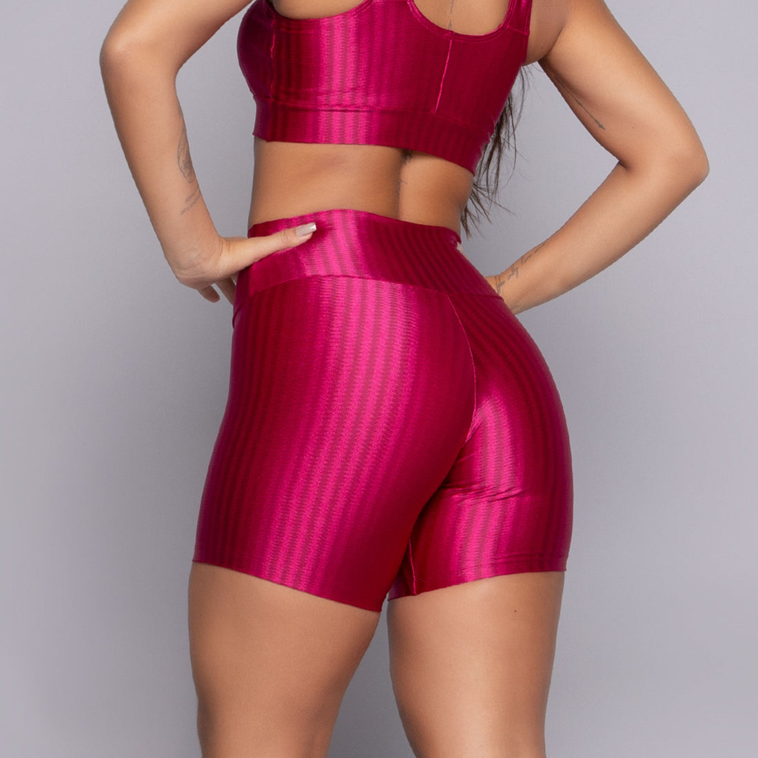 Short Fitness New Zig Rosa Escuro - VEKYO