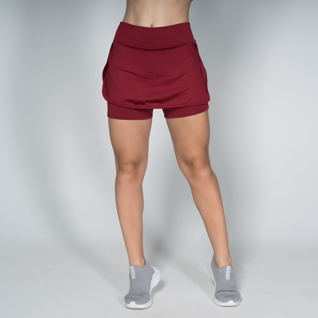 Short Saia Suplex Vinho - VEKYO