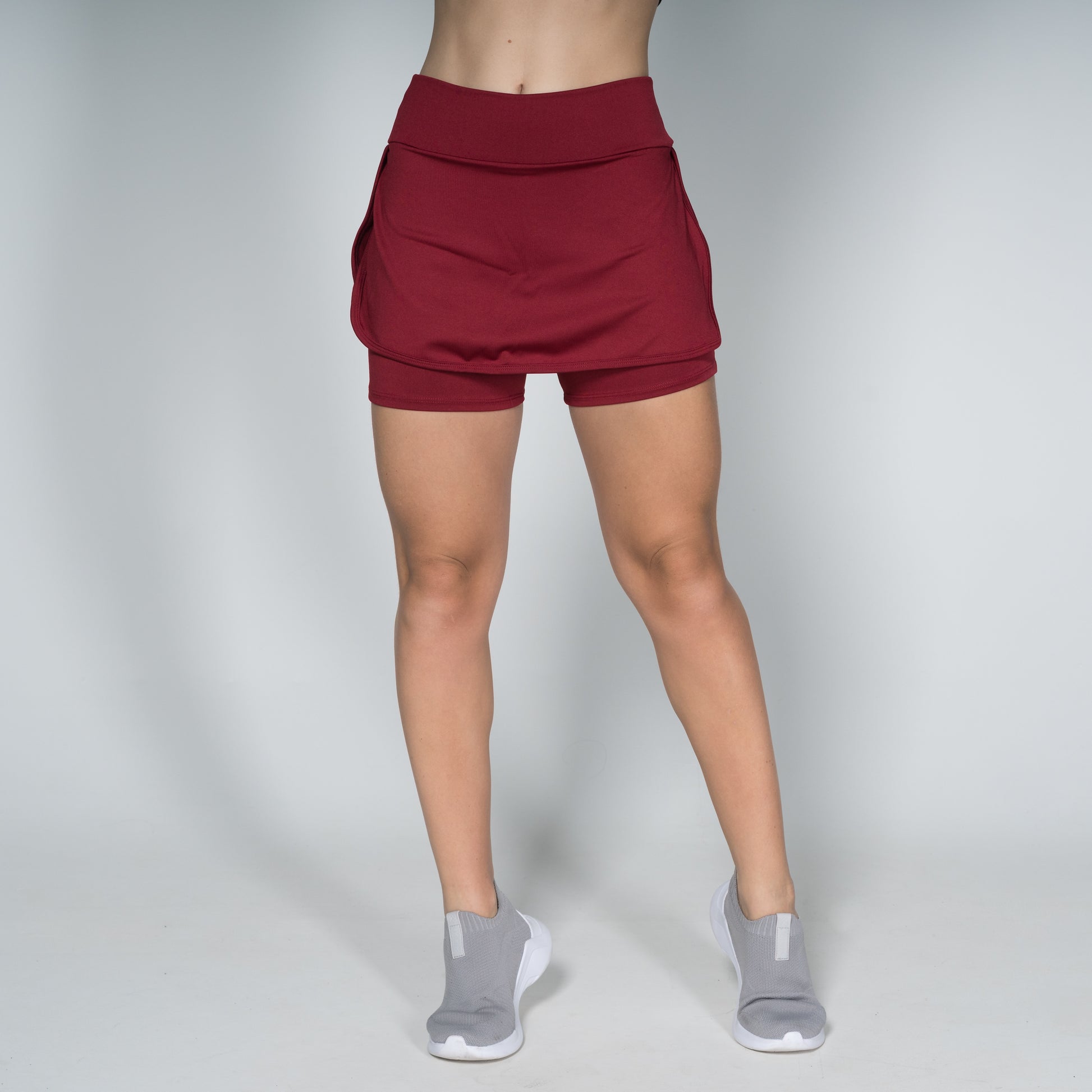 Short Saia Suplex Vinho - VEKYO