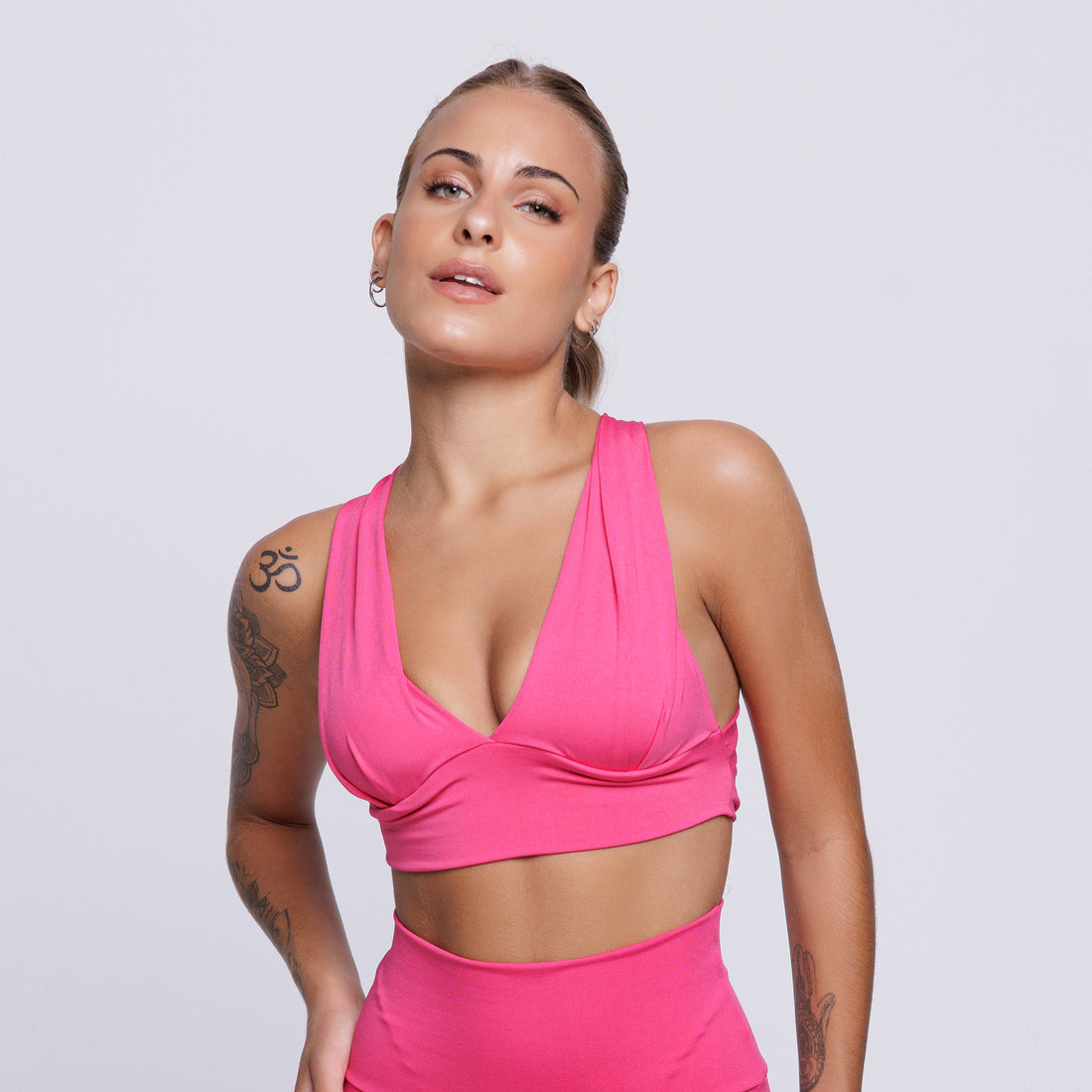 Top Suplex Feminino com Bojo Costa Cruzada Rosa - VEKYO