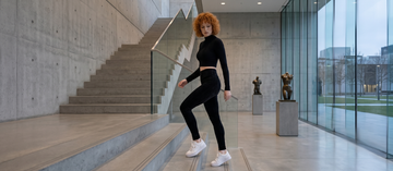 Como usar a Calça Legging de Veludo Cotelê com Cós Alto Preta da Vekyo para looks sofisticados e versáteis?