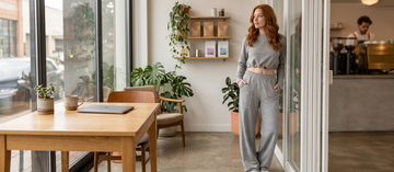 Como montar looks confortáveis e elegantes com Calça Wide Leg Pantalona Cintura Alta Bolso Moletinho Cinza