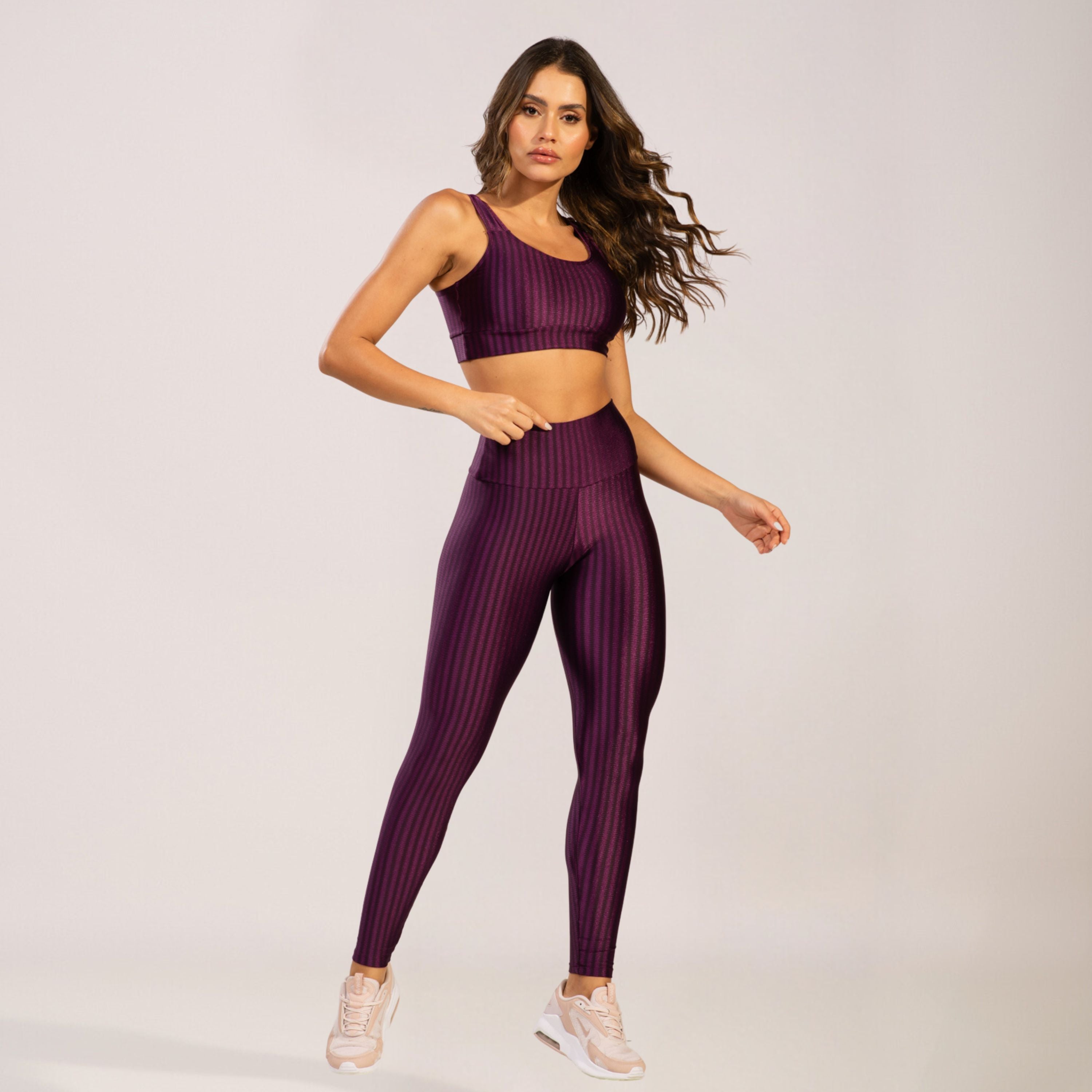 Conjunto Fitness New Zig Roxo