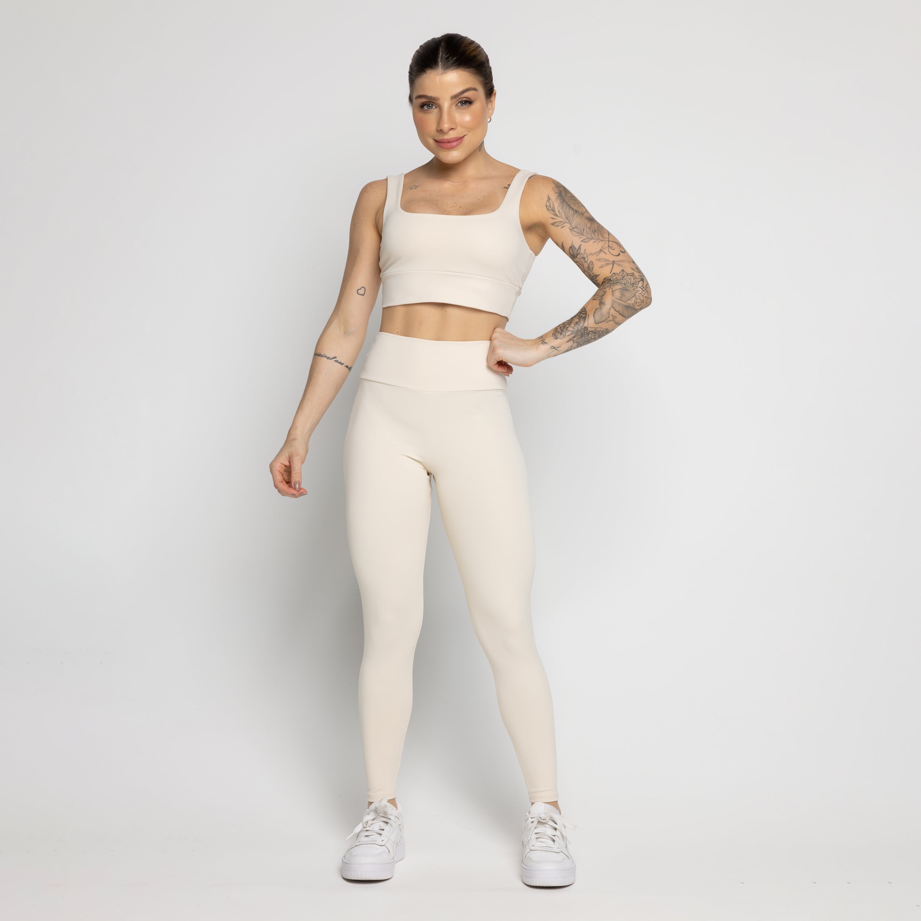 Kit Top + Calça Zero Transparência + Blusa Off - VEKYO