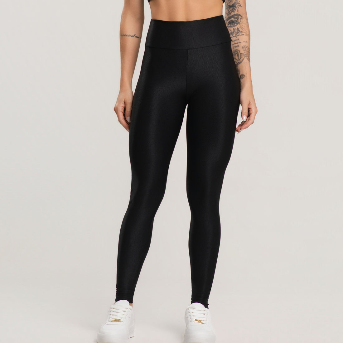 Calça Legging Canelada Active Preto - VEKYO
