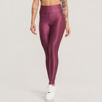 Calça Legging Fitness Feminina Canelada Active Roxo - VEKYO