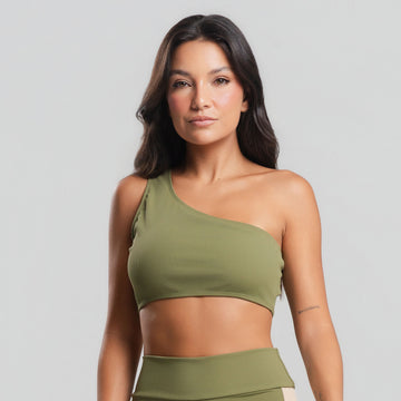 Top Canelado Um Obro Só Verde