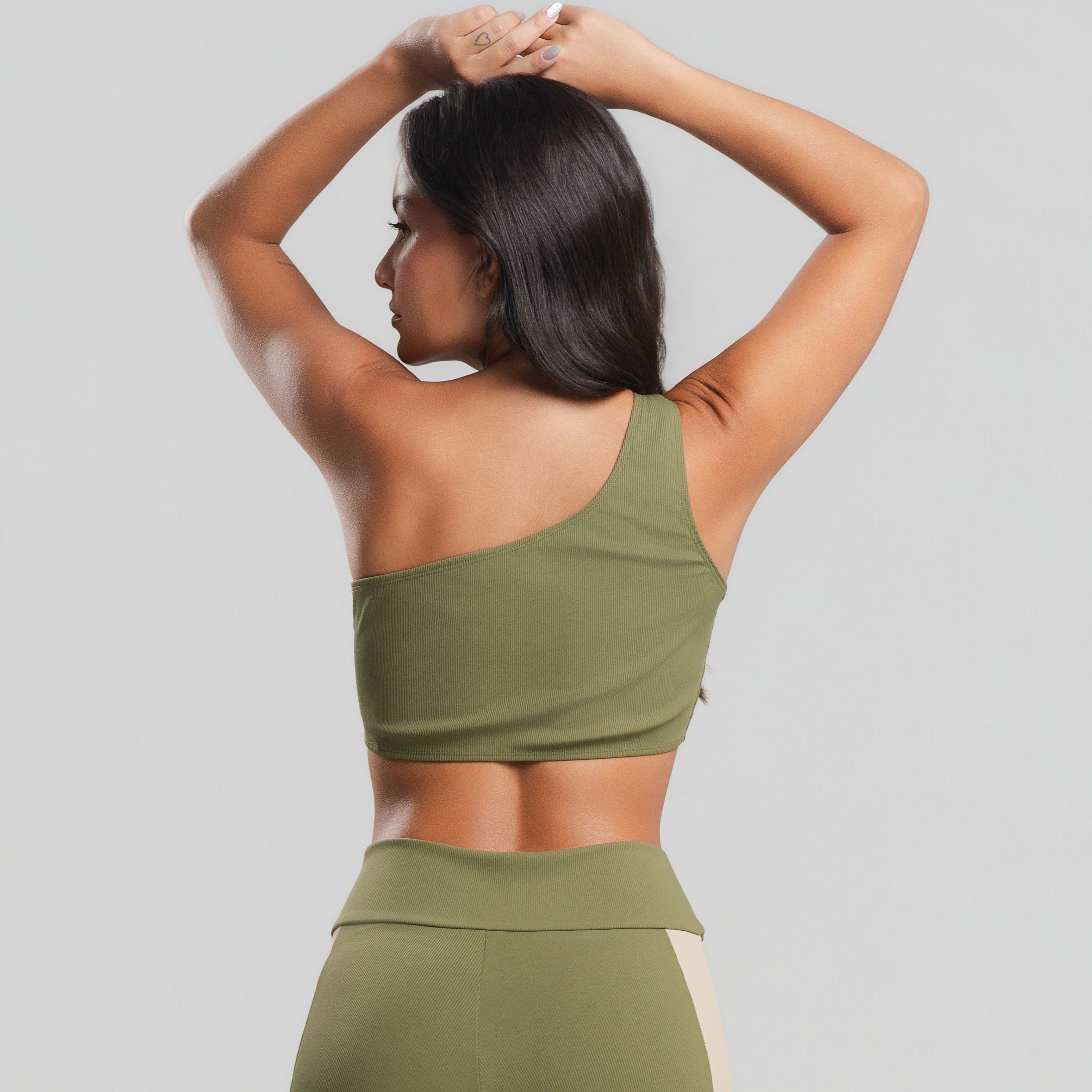 Top Canelado Um Obro Só Verde