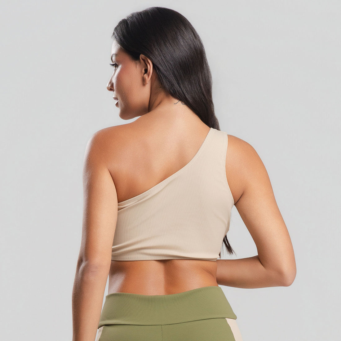 Top Canelado Um Obro Só Bege