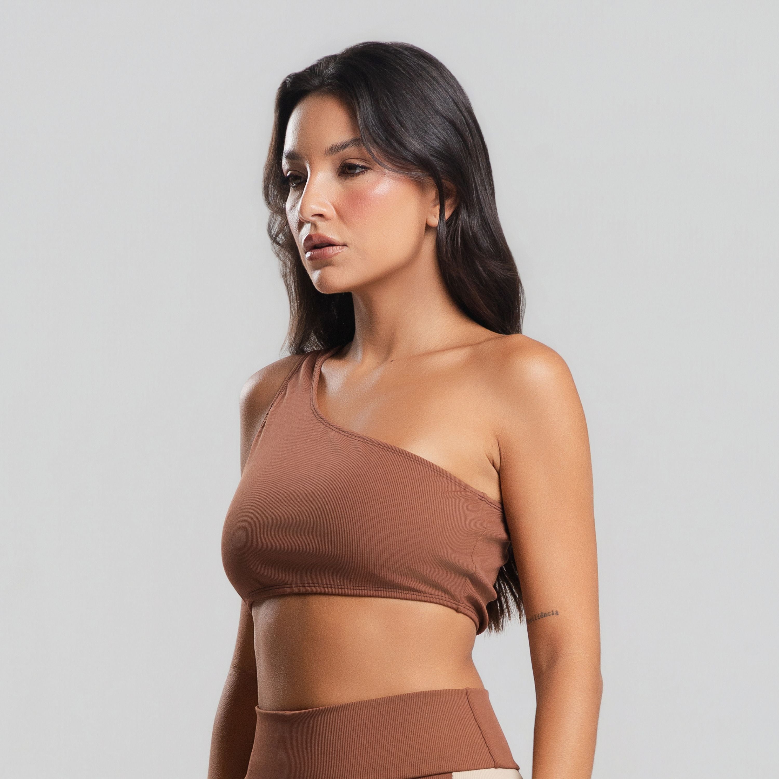 Top Canelado Um Obro Só Marrom