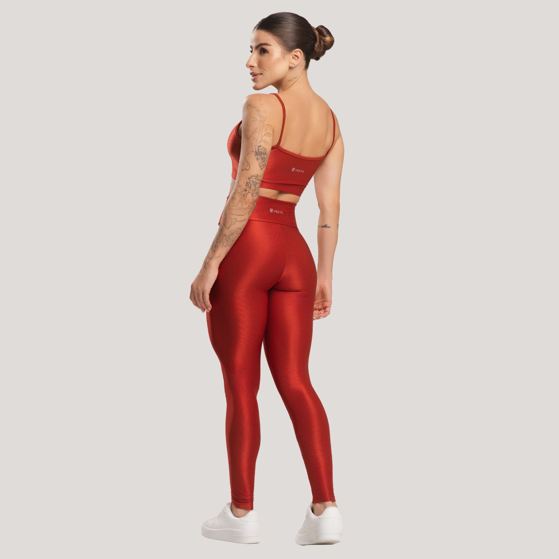 Conjunto Fitness Feminino Canelado ACTIVE Terracota - VEKYO