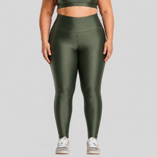 Calça Legging Plus Size ESSENTIAL Verde