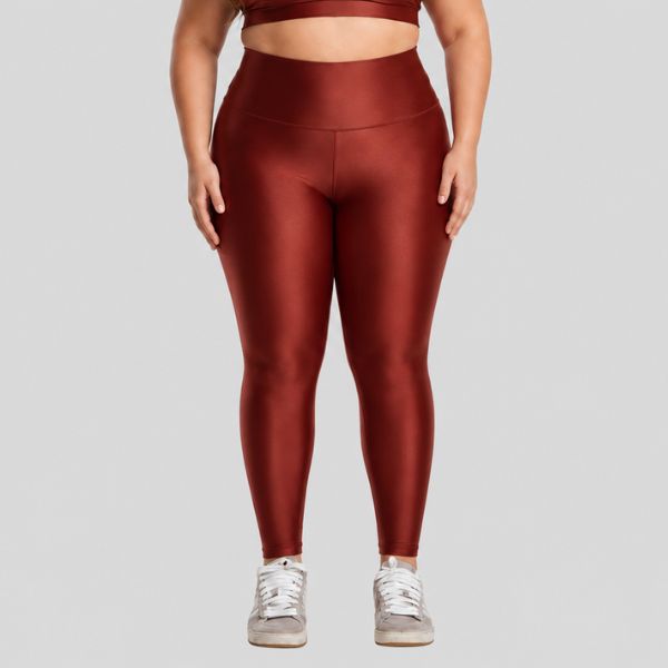 Calça Legging Plus Size ESSENTIAL Marrom