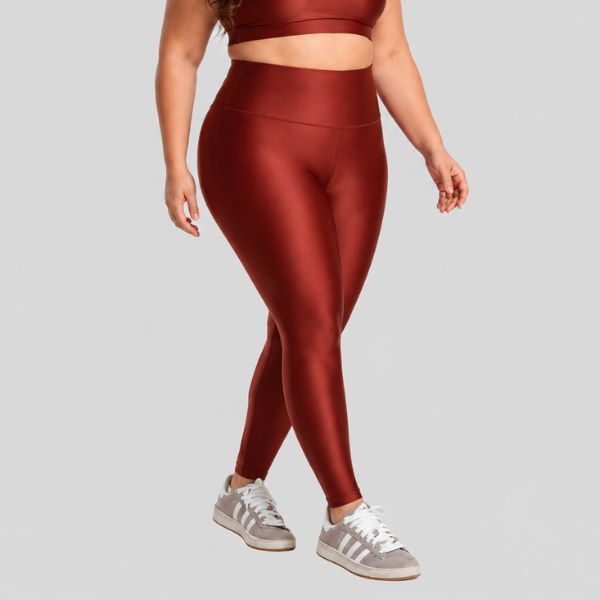 Calça Legging Plus Size ESSENTIAL Marrom