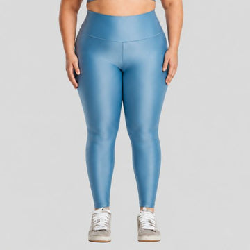 Calça Legging Plus Size ESSENTIAL Azul Claro