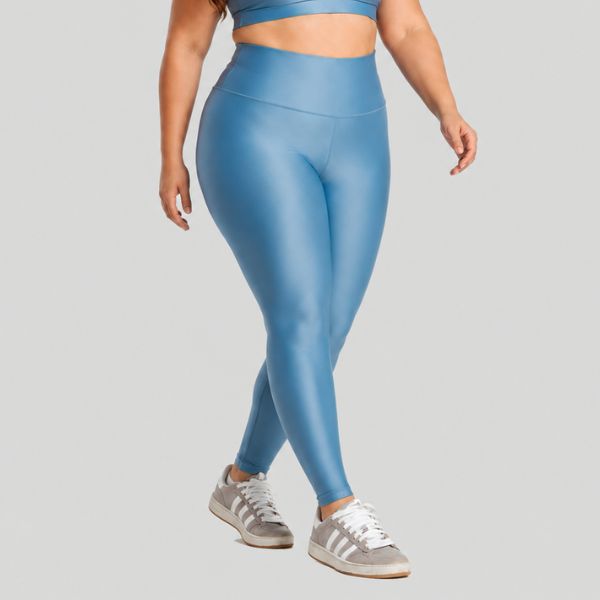 Calça Legging Plus Size ESSENTIAL Azul Claro