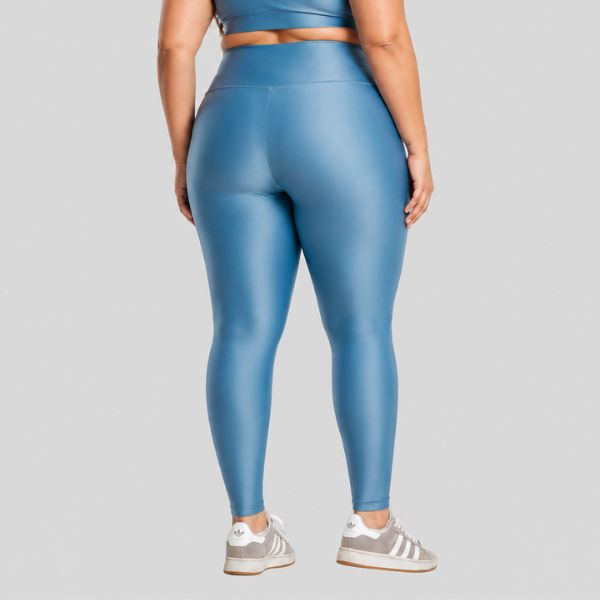 Calça Legging Plus Size ESSENTIAL Azul Claro