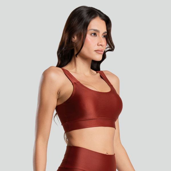 Top Fitness Bojo Removível ESSENTIAL Marrom