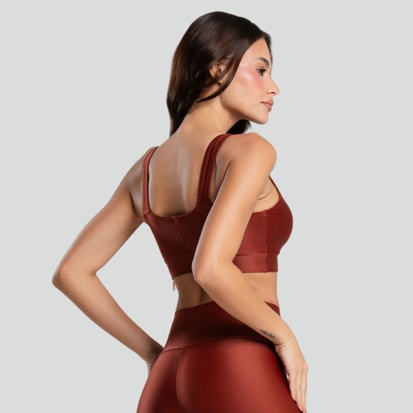 Top Fitness Bojo Removível ESSENTIAL Marrom