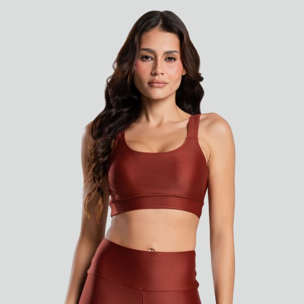 Top Fitness Bojo Removível ESSENTIAL Marrom