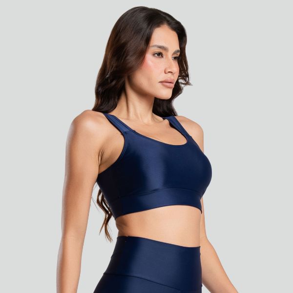 Top Fitness Bojo Removível ESSENTIAL Marinho
