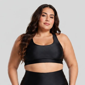 Top Fitness Plus Size ESSENTIAL Preto