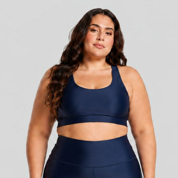 Top Fitness Plus Size ESSENTIAL Marinho