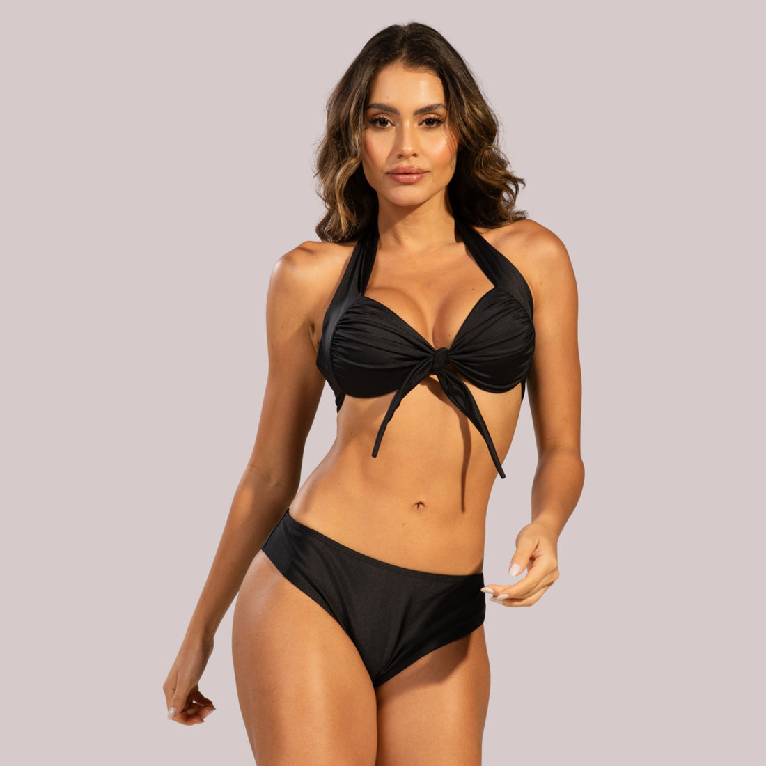 Biquíni Com Bojo Sustentação Preto - VEKYO