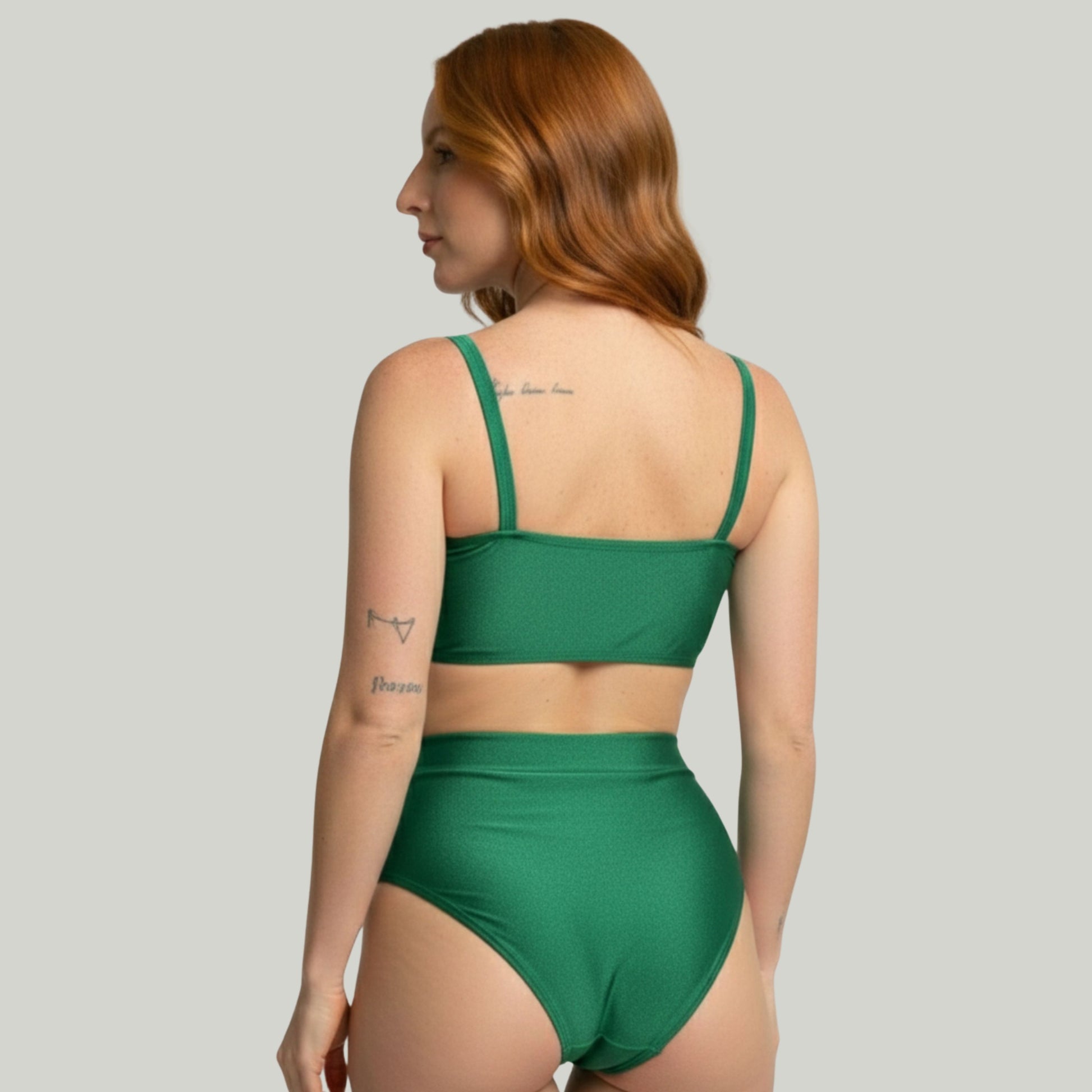 Biquíni Top Faixa Cintura Alta Verde Bandeira - VEKYO