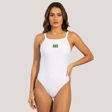 Maiô Costa Nua Brasil Branco - VEKYO