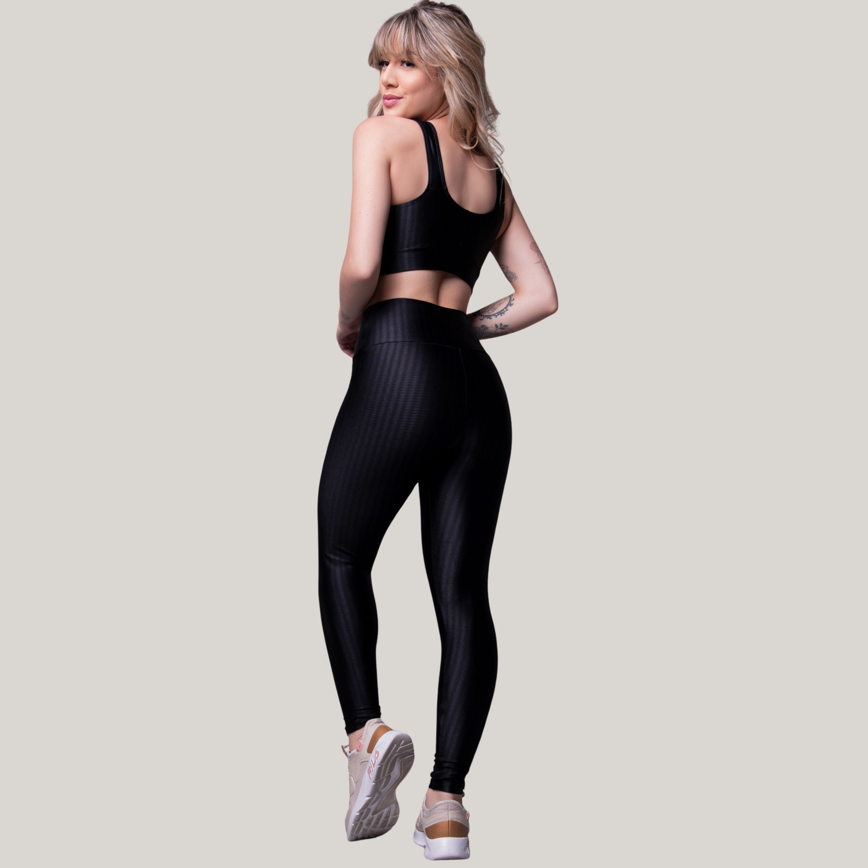 Conjunto Fitness New Zig Preto