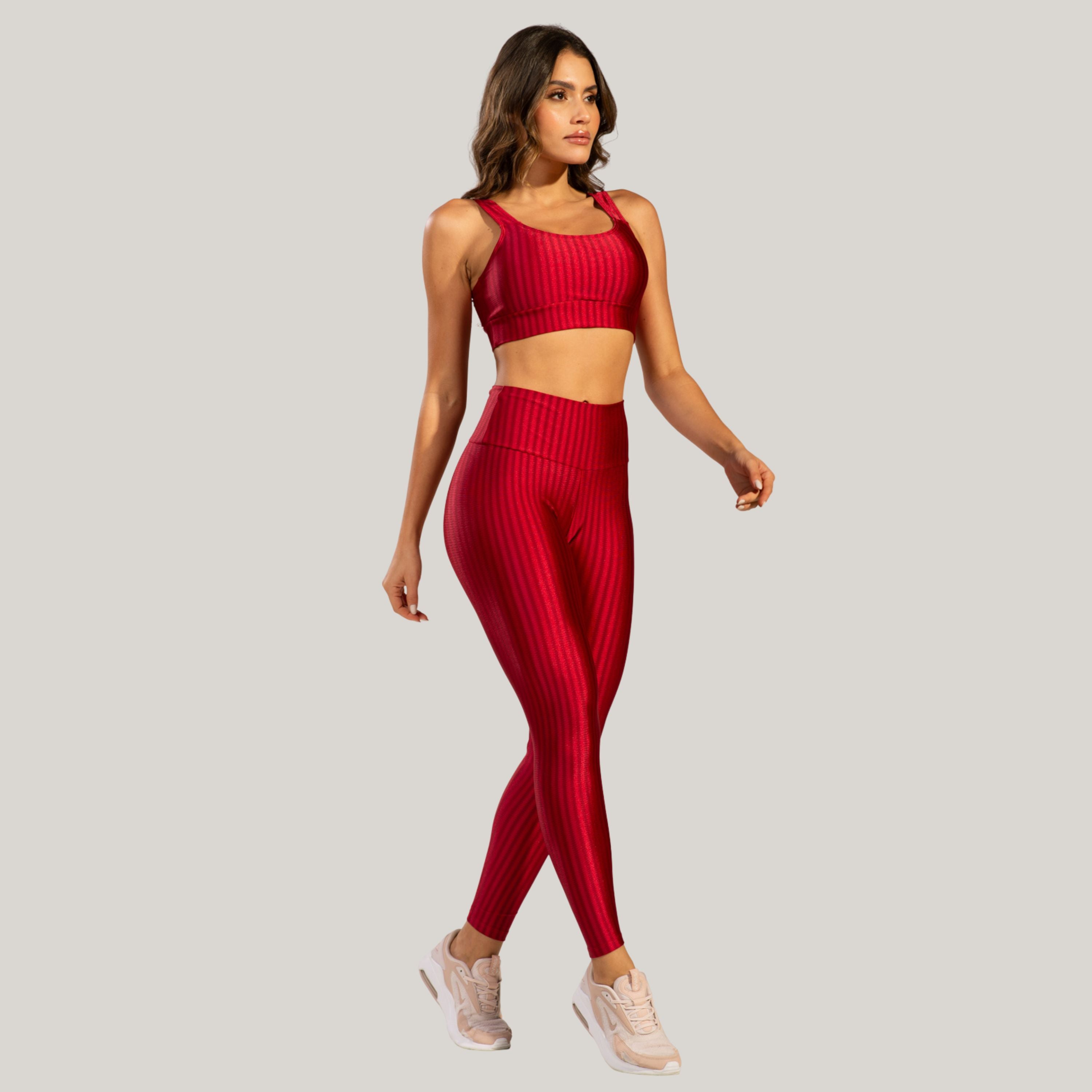 Conjunto Fitness New Zig Vermelho