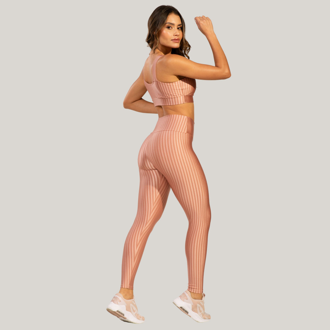 Conjunto Fitness New Zig Rosa Claro